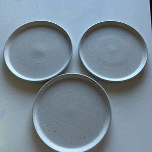 Sango stoneware plate with a speckled glaze. speckled design rustic, farmhouse